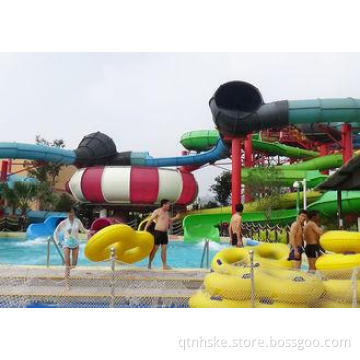 Big Combination Fiberglass  Adult Water Slides For Water Pa